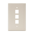 Leviton Number of Gangs: 1 High-Impact Nylon, Smooth Finish, Light Almond 41091-3TN